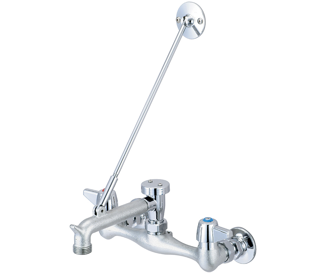 0054-urc-q 5.75 In. Two Handle Wallmount Service Sink Faucet - Rough Chrome