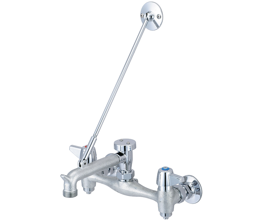 0054-urc-qi 5.75 In. Two Handle Wallmount Service Sink Faucet - Rough Chrome
