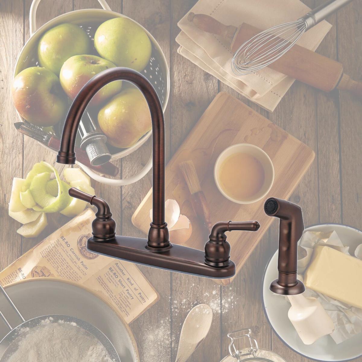 Picture of Accent K-5342-ORB Accent Two Handle Kitchen Faucet - Oil Rubbed Bronze