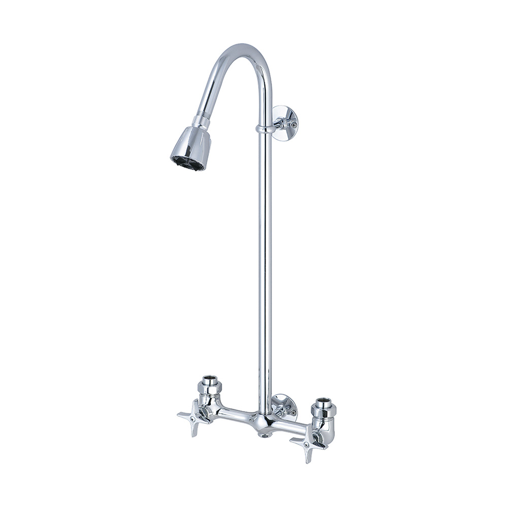 1380 Two Handle Exposed Shower Set - Polished Chrome
