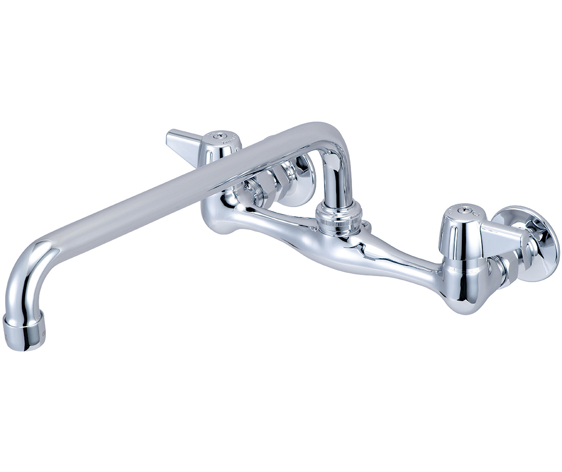 80047-ua3 Two Handle Wallmount Kitchen Faucet - Polished Chrome