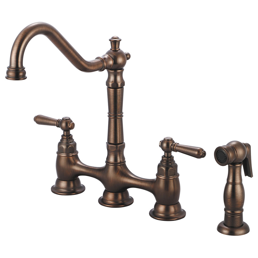 2am501-orb Two Handle Kitchen Bridge Faucet - Oil Rubbed Bronze