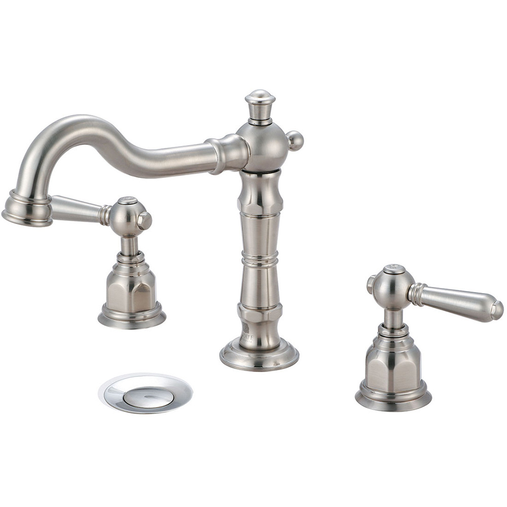 3am400-bn Two Handle Lavatory Widespread Faucet - Brushed Nickel