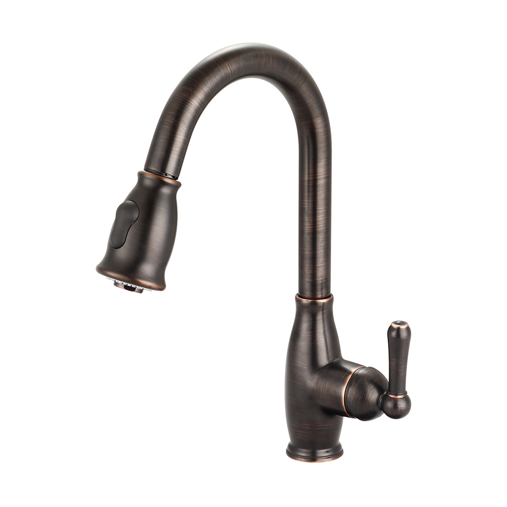 K-5040-mz Single Handle Pull-down Kitchen Faucet - Moroccan Bronze