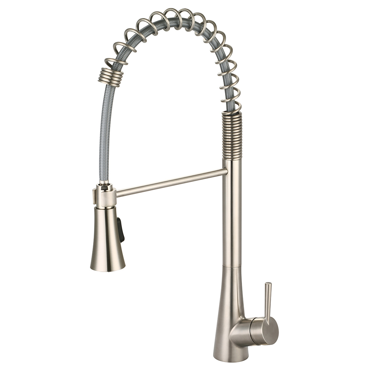 I2 K-5010-bn 7.62 In. Single Handle Pre-rinse Spring Pull-down Kitchen Faucet - Brushed Nickel