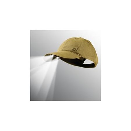 UPC 811465000586 product image for Powercap CUB4-0586 4-LED Unstructured Cotton Hat Khaki | upcitemdb.com