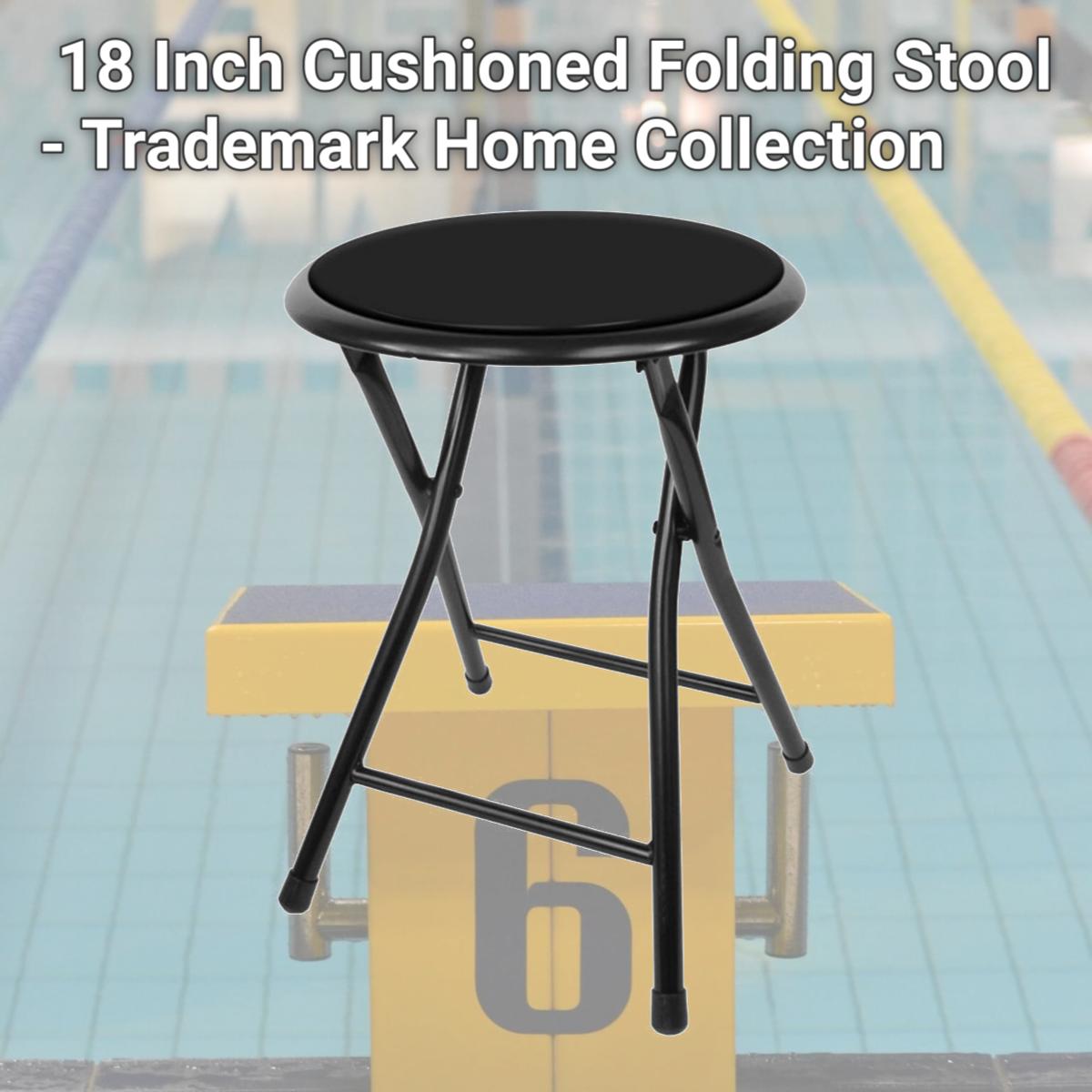 Picture of  18 Inch Cushioned Folding Stool - Trademark Home Collection