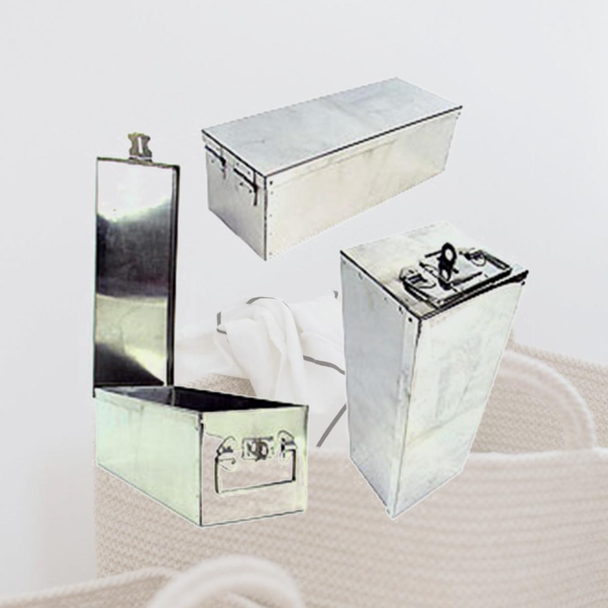 Picture of Oversized 12 Inch Metal Storage Lock Box with Handle