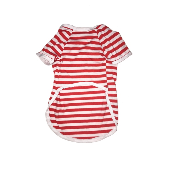 Dgstrrd-xs Striped Tee, Red - Extra Small