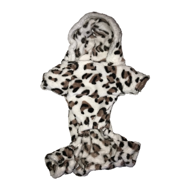 Dgpaj-l-l Leopard Soft Pajama, Brown - Large