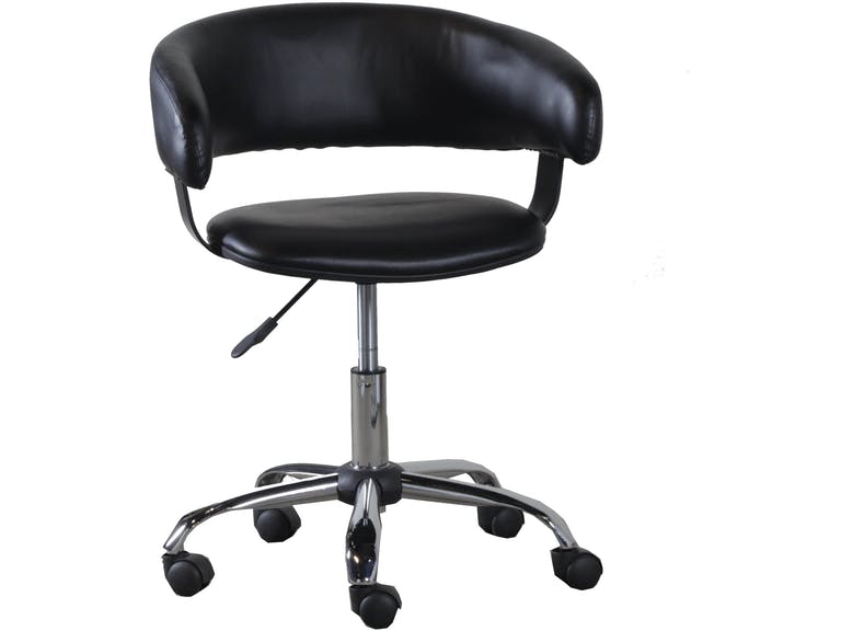 30.75 X 19.75 X 22.37 In. Gas Lift Desk Chair, Black