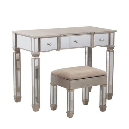 14v8121 17 X 18 X 14 In. Rodeo Vanity With Stool, Glamour