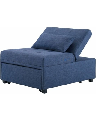 D1099s17bl Boone Sofa Bed, Blue