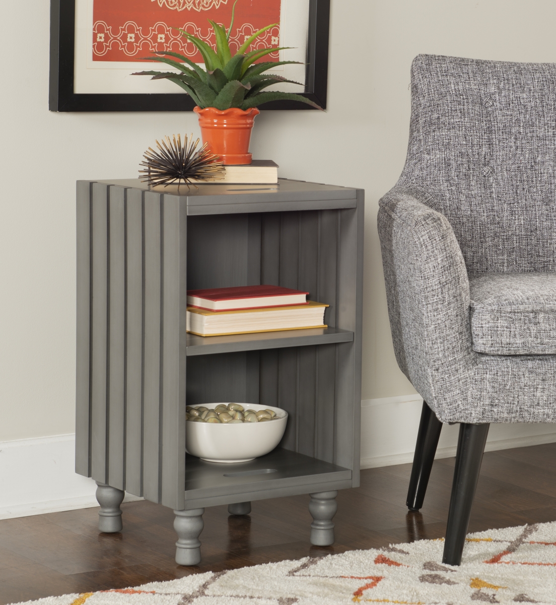 D1208a19g Royer Side Table, Grey