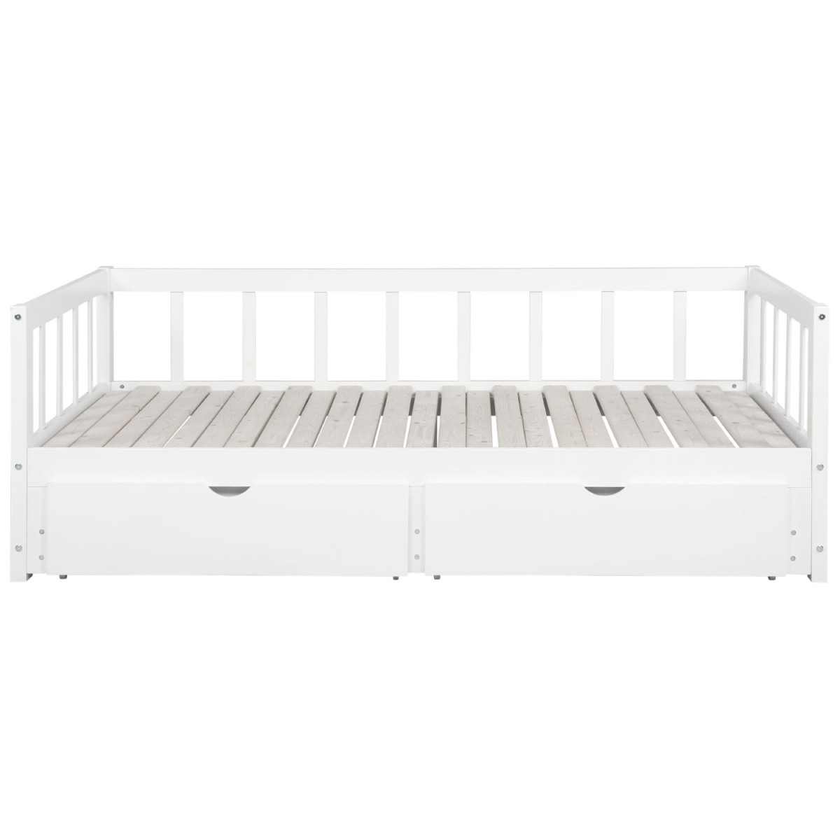 D1269y19 Hadley Storage Trundle Daybed, White