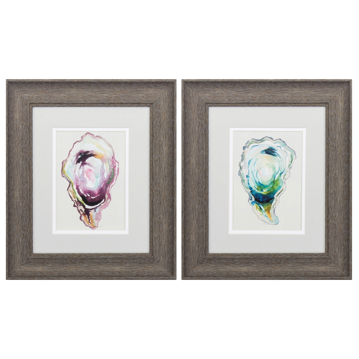 1302 Oyster Wall Art - Pack Of 2