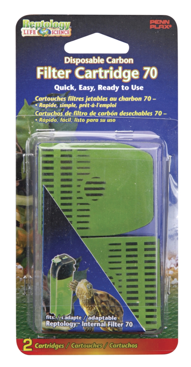 Penn Plax Rep72 Reptology 6.75 In. Internal Filter Replacement Cartridges