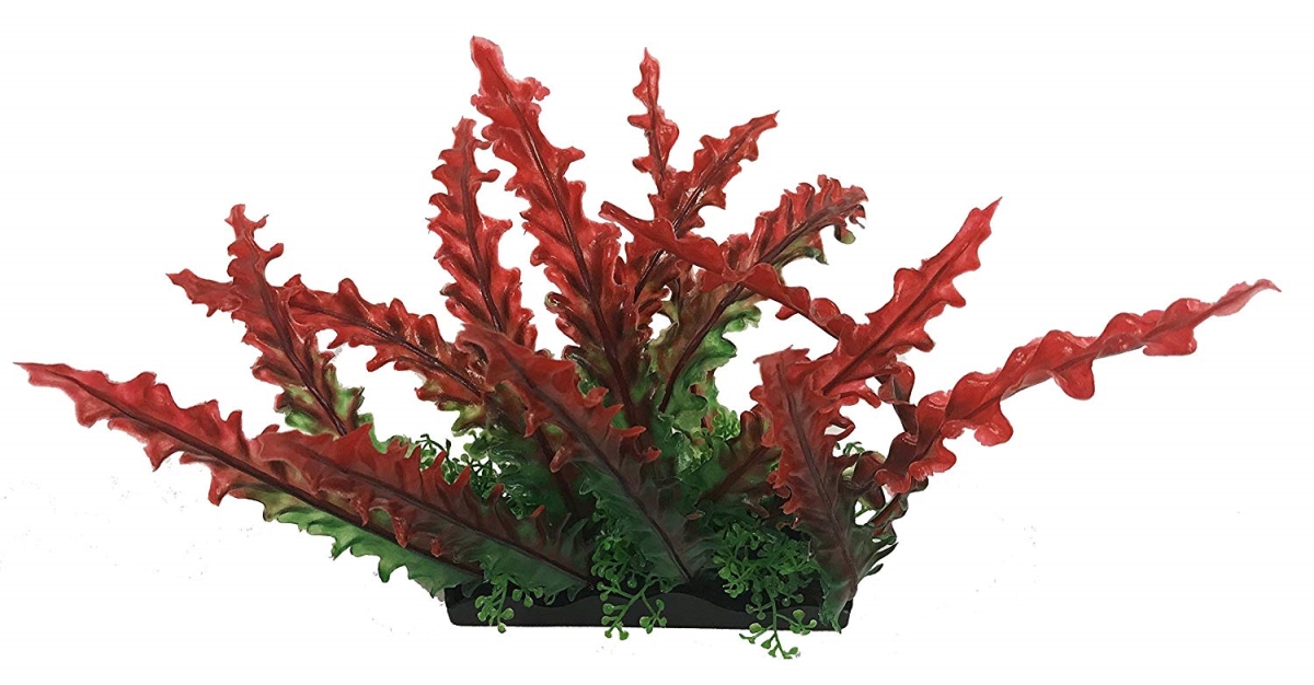 Apbp7p Large Red Bunch Plastic Plants - 5 Piece
