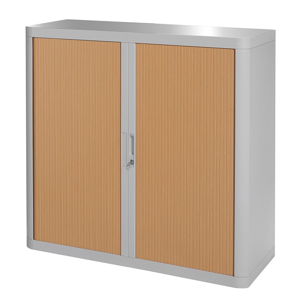 E1ct0009300044 41 In. Easyoffice Storage Cabinet, Grey & Beech