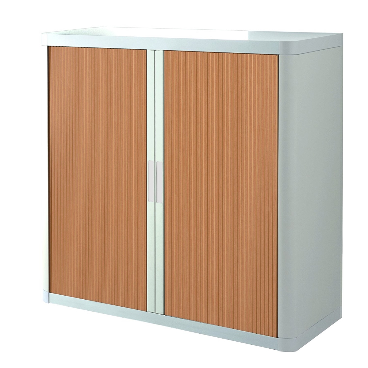 E1ct0009700042 41 In. Easyoffice Storage Cabinet, White & Beech