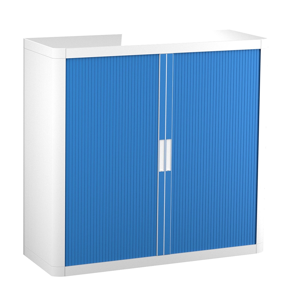 37464 41 In. Easyoffice Storage Cabinet, White & Blue