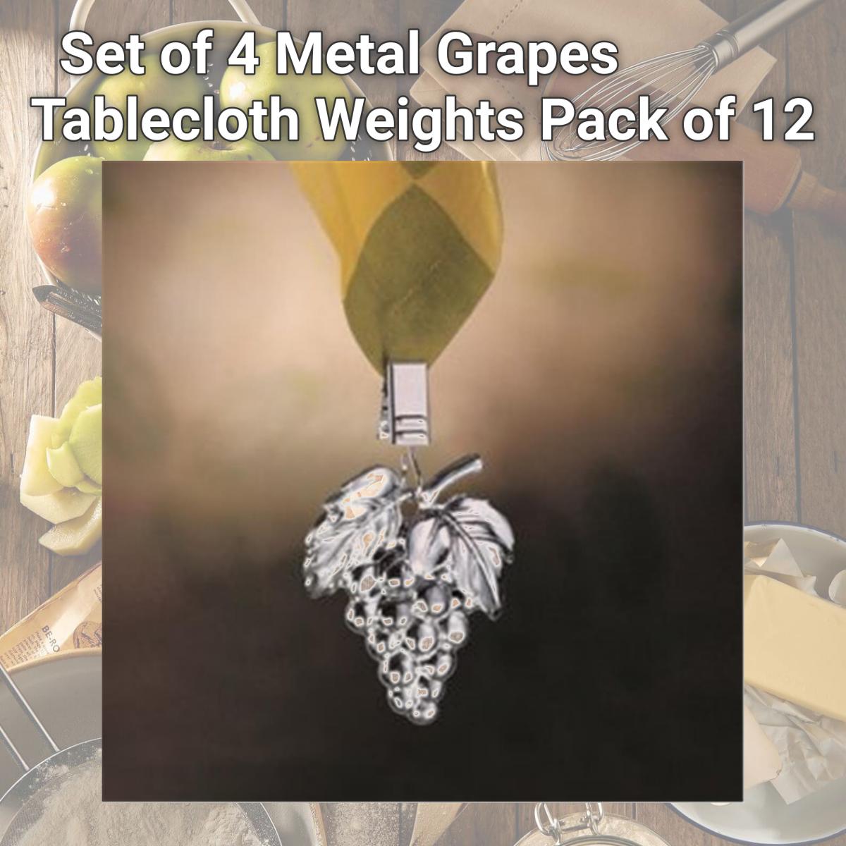 Picture of Prodyne Enterprises TW-10-G Set of 4 Metal Grapes Tablecloth Weights Pack of 12