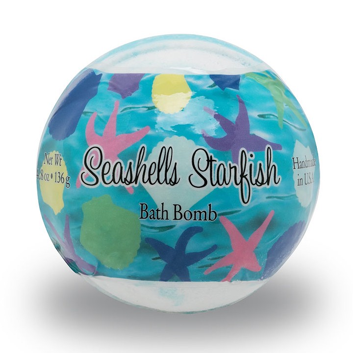 Bombsssf Seashell & Starfish 4.8 Oz. Bath Bomb
