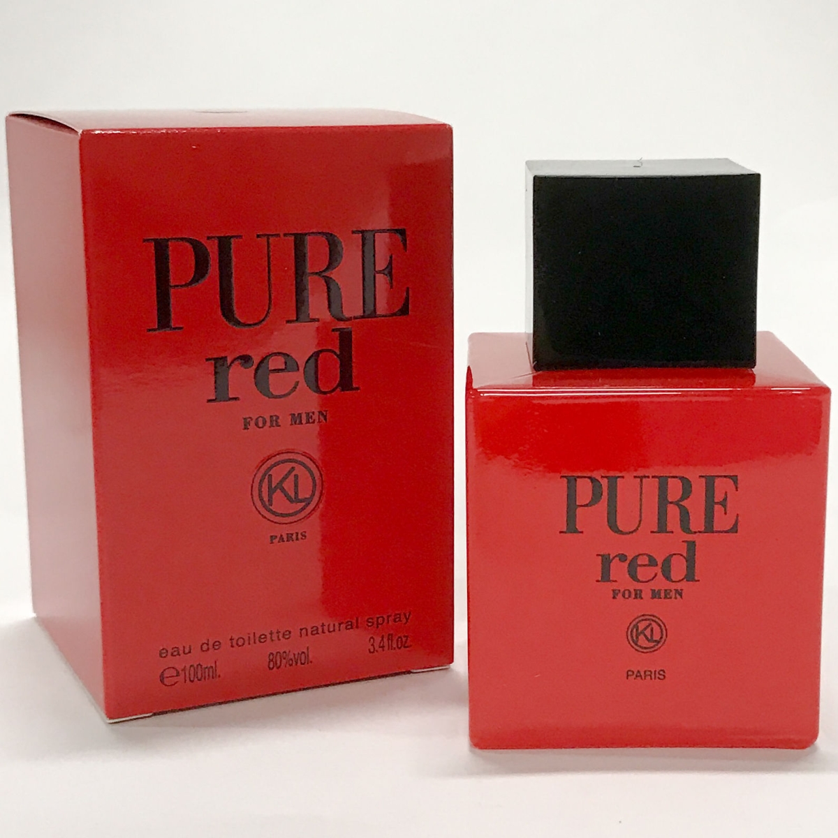 Ampured34s Pure Red 3.4 Oz Eau De Toilette Spray For Men