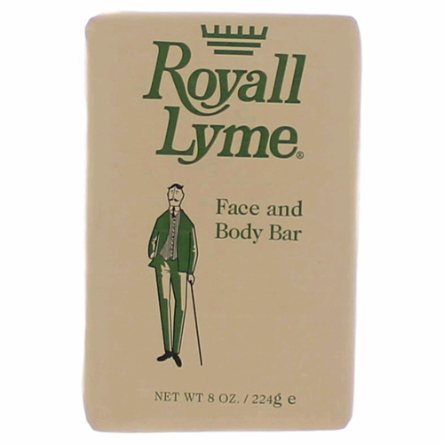 Amrlls8 Royall Lyme By Face & Body Bar For Men, 8 Oz