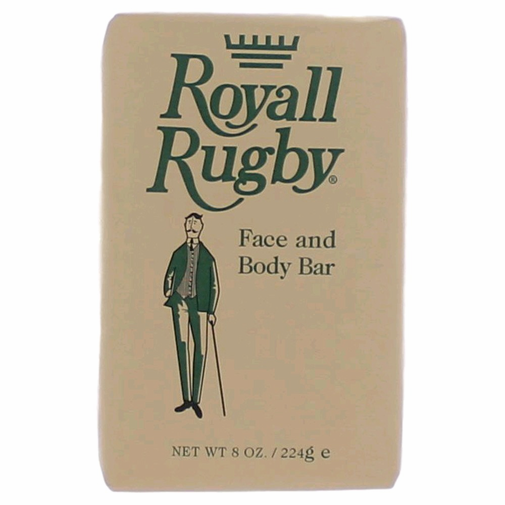 Amrrug8soap Royall Rugby By Face & Body Bar For Men, 8 Oz