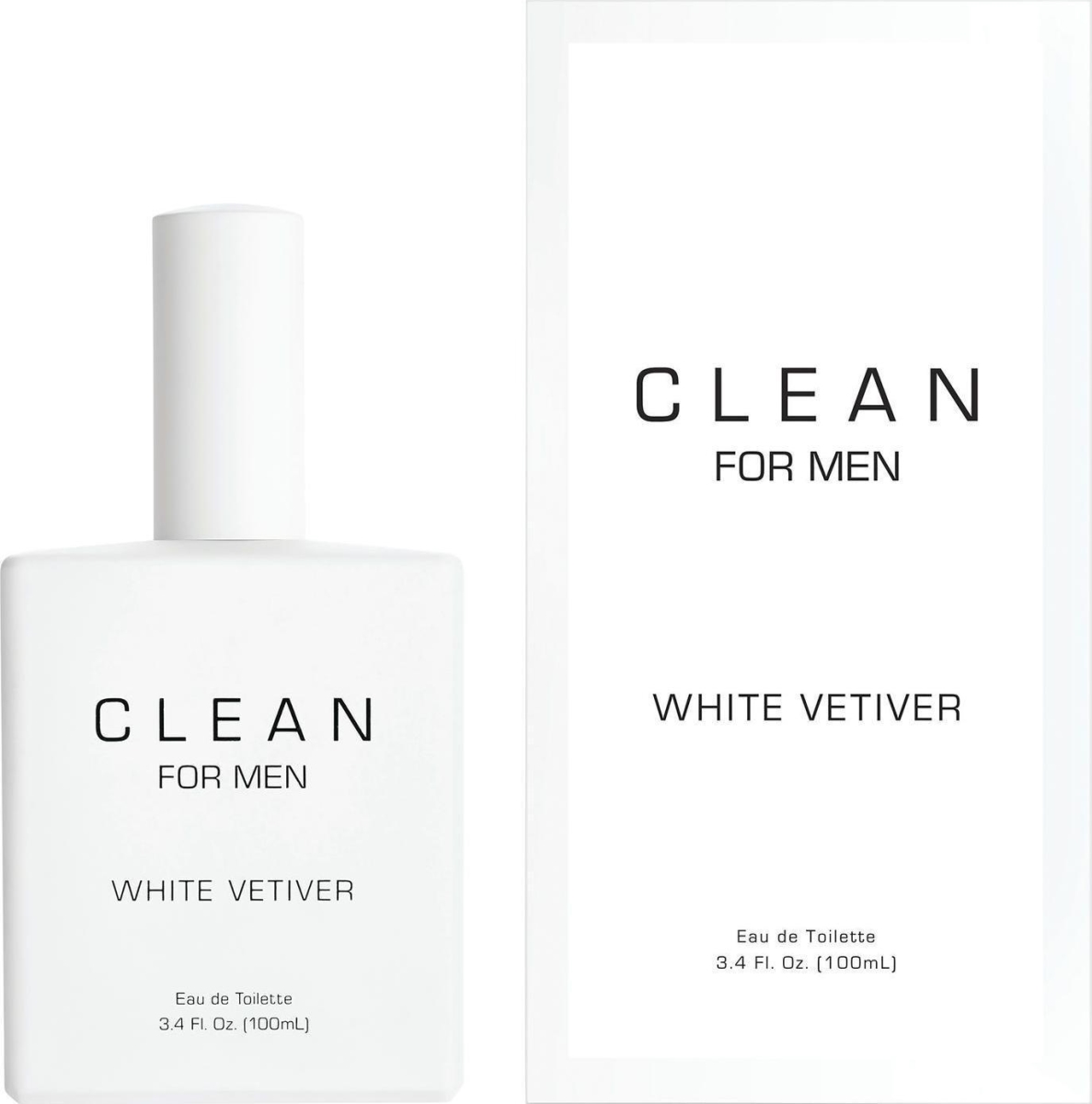 Amclnwv34s 3.4 Oz Clean White Vetiver Eau De Toilette Spray For Men