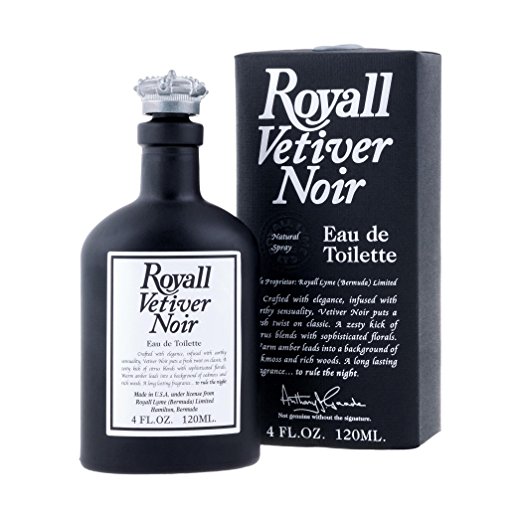 Amrvn4spl 4 Oz Royall Vetiver Noir For Men Eau De Toilette Spray