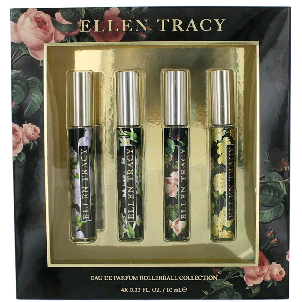 Awgelf4rb 4 Piece Floral Rollerball Collection For Women
