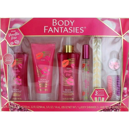 Awgpvk619 Pink Vanilla Kiss By Body Fantasies Gift Set For Women - 7 Piece