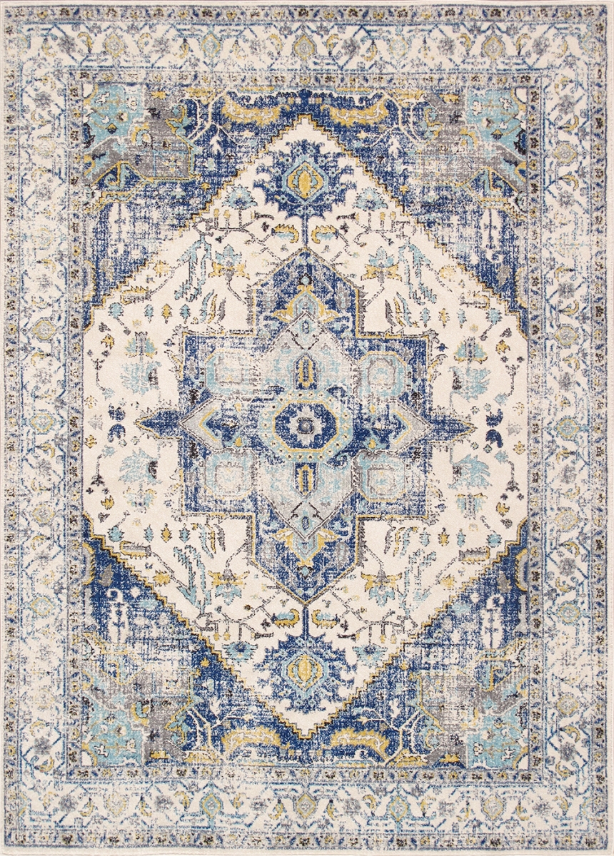 PRC-5365 4X6 4 x 6 ft. Chelsea Design Machine Made & Power Loom Rug, Ivory