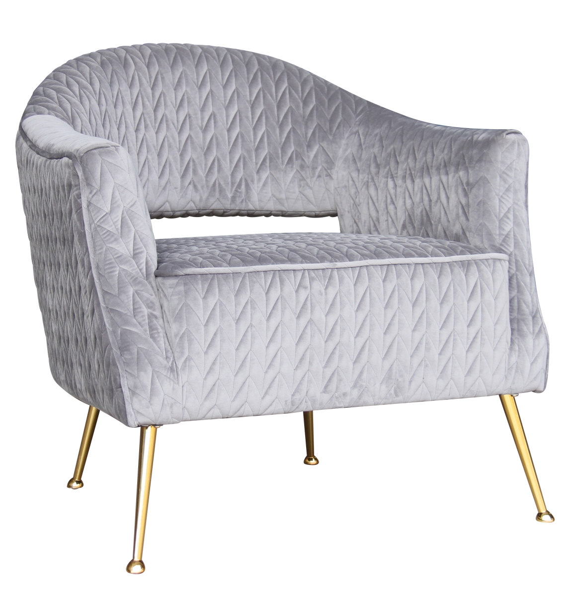 Pzw-769 Noho Lafayette Accent Chair - Silver