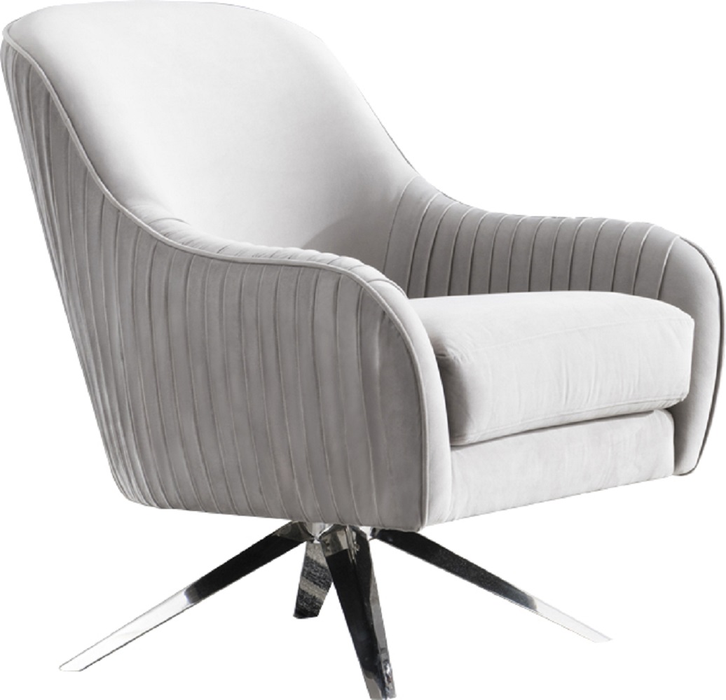 Pzw-855 Noho Astor Accent Chair - Silver