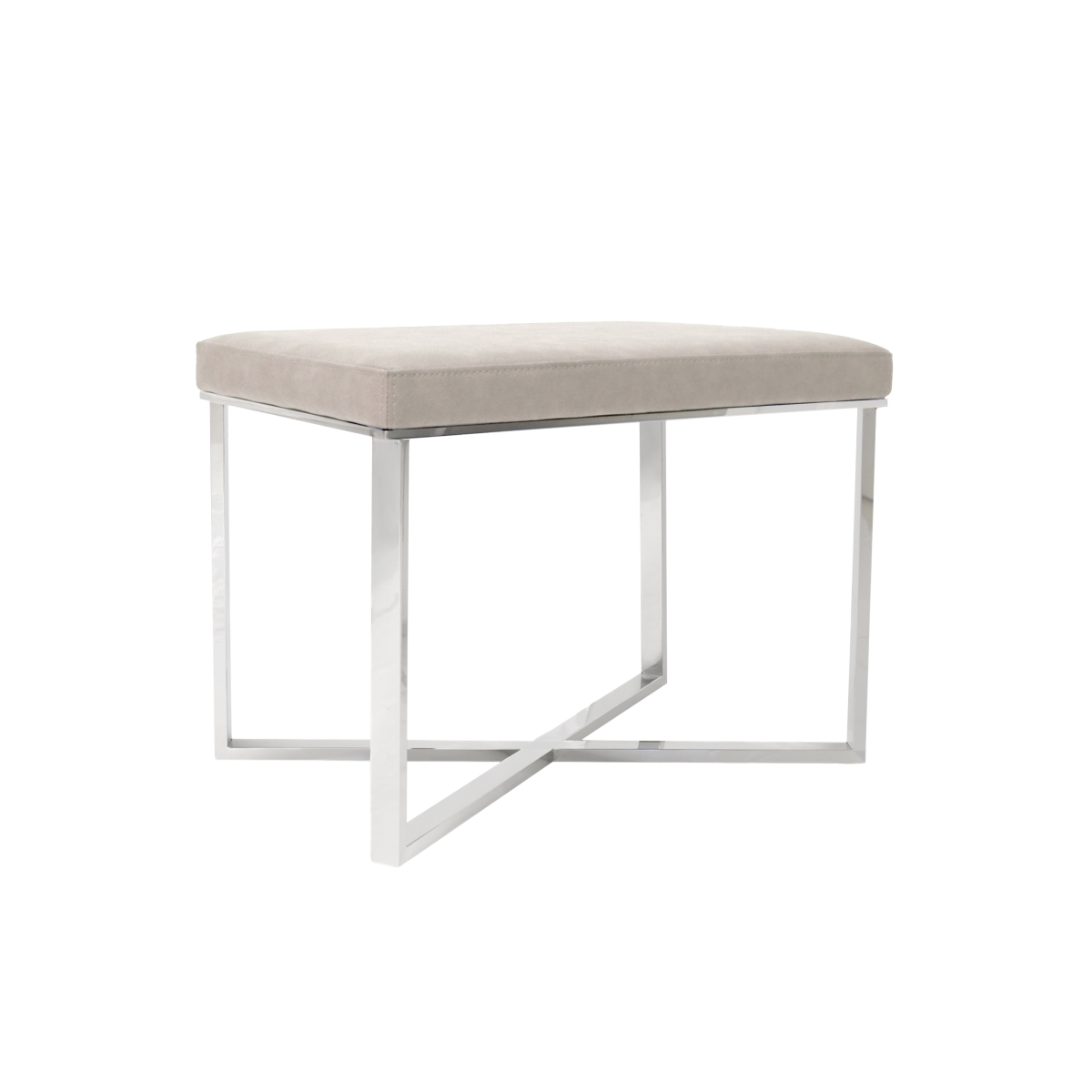 Y-1031b Luxe Collection Stool, Beige - 24 X 16 X 18 In.