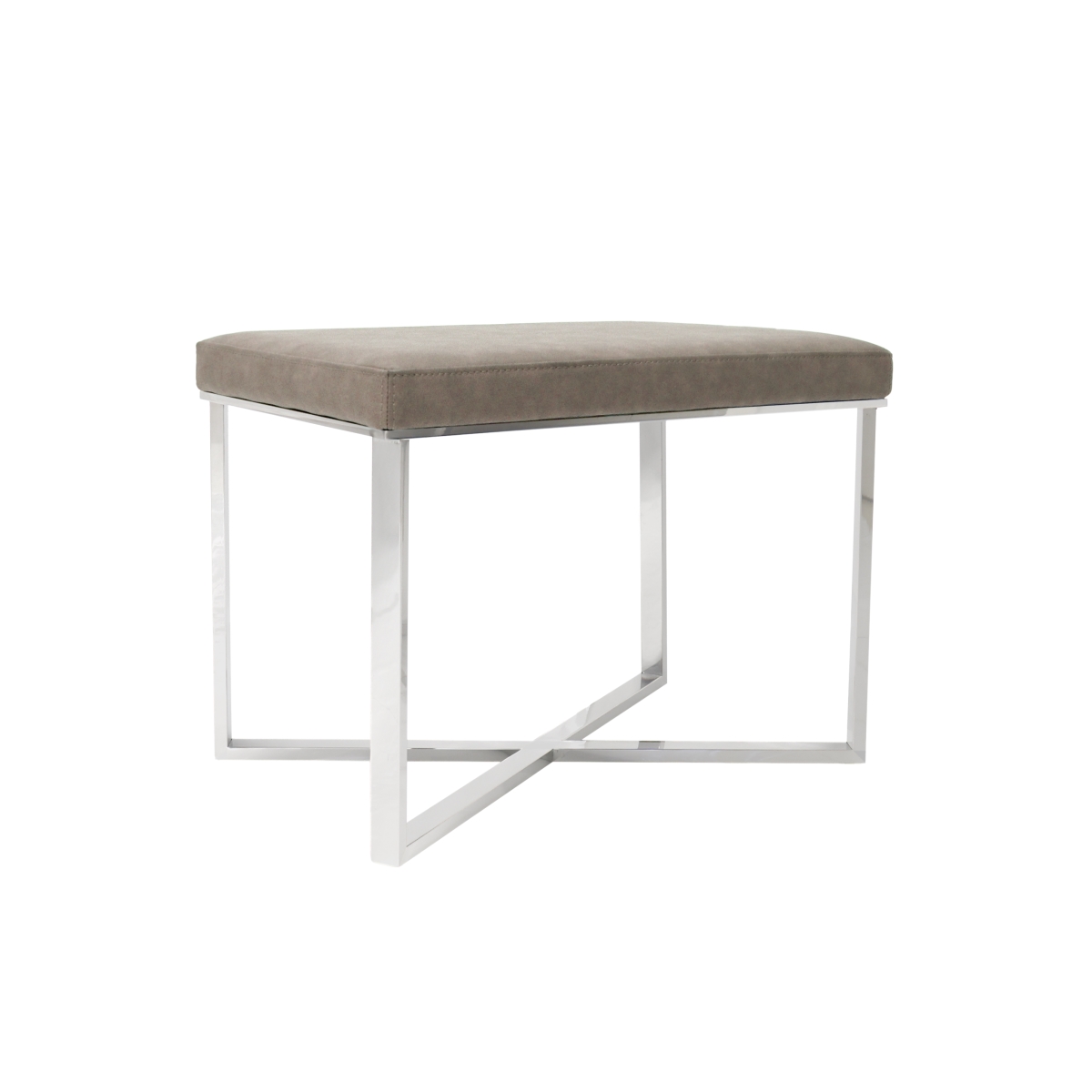 Y-1031c Luxe Collection Stool, Taupe - 24 X 16 X 18 In.