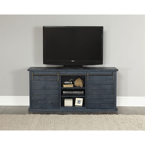 E762-64n Huntington Console Table - Distressed Navy