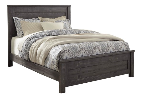 B622-34-35-78 Wheaton Charcoal Queen Panel Bed