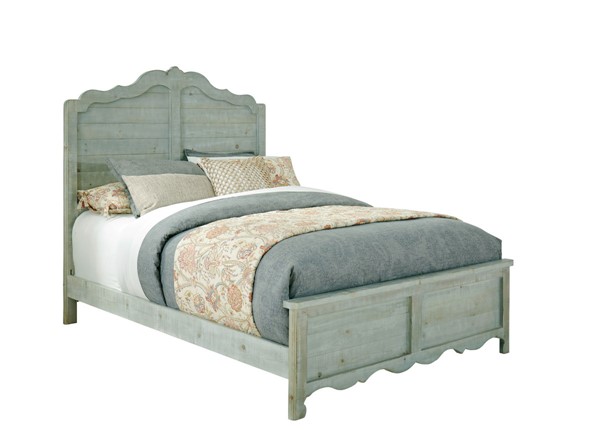 B644-34-35-78 Chatsworth Mint Queen Panel Bed