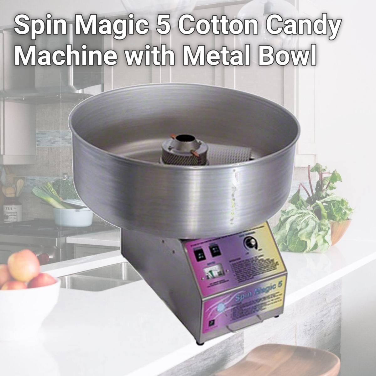 Picture of Paragon - Manufactured Fun 7105200 Spin Magic 5 Cotton Candy Machine with Metal Bowl