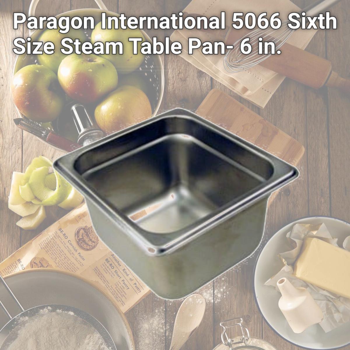 Picture of Paragon International 5066 Sixth Size Steam Table Pan- 6 in.