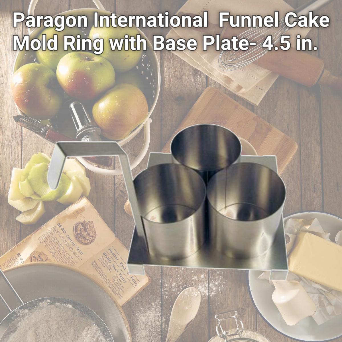 Picture of Paragon International 4025 Funnel Cake Mold Ring with Base Plate- 4.5 in.