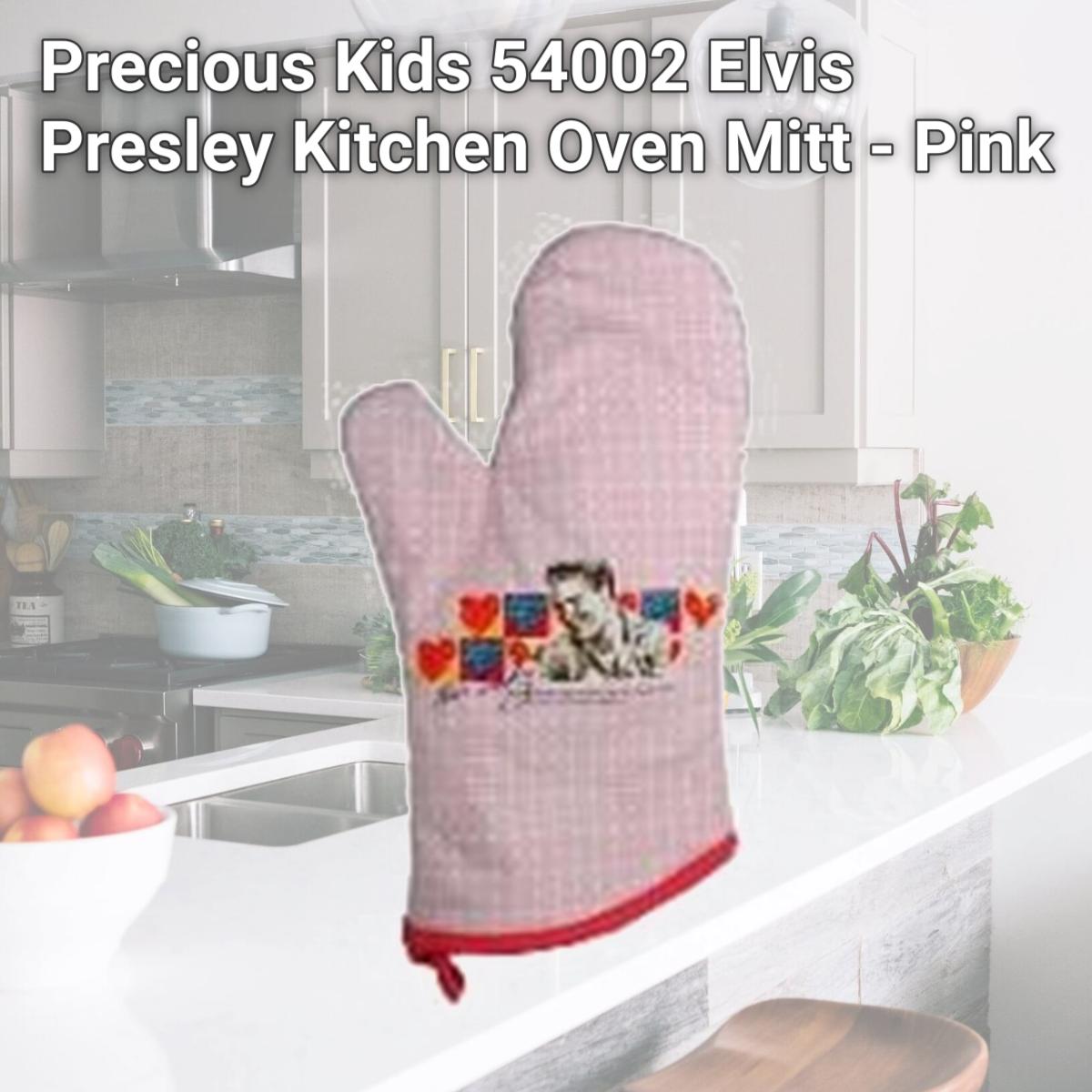 Picture of Precious Kids 54002 Elvis Presley Kitchen Oven Mitt - Pink