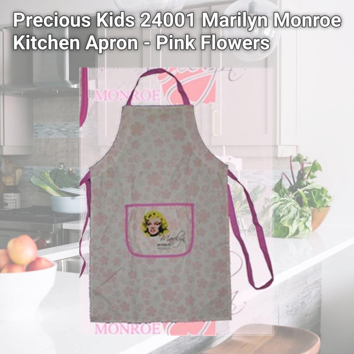 Picture of Precious Kids 24001 Marilyn Monroe Kitchen Apron - Pink Flowers