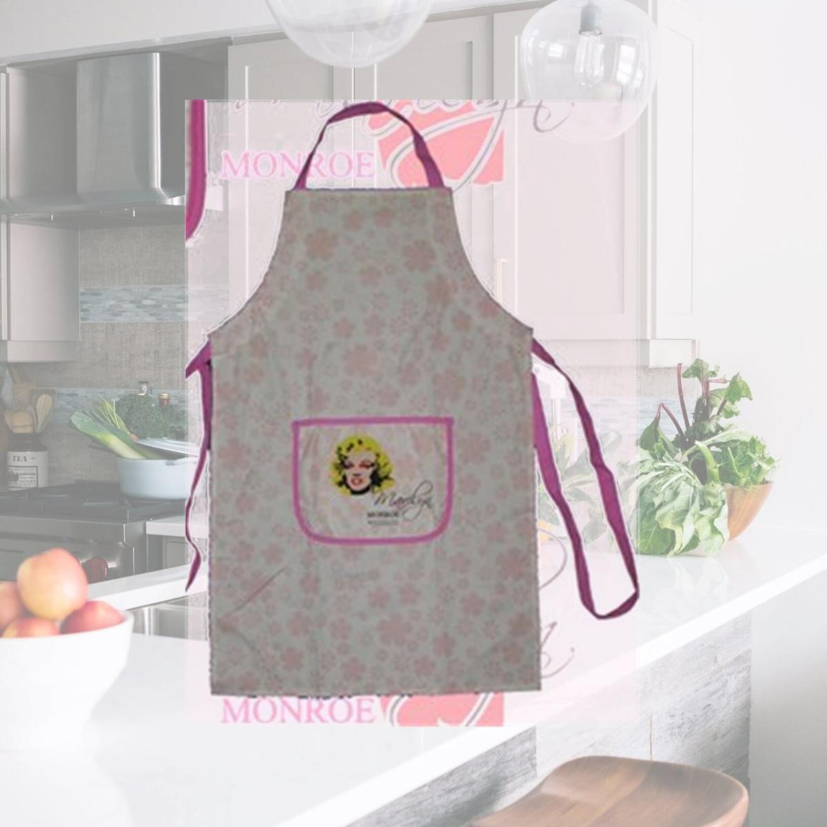 Picture of Precious Kids 24001 Marilyn Monroe Kitchen Apron - Pink Flowers