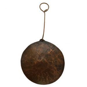 Ccor-pkg3 Hand Hammered Round Copper Christmas Ornament - Case Of 3