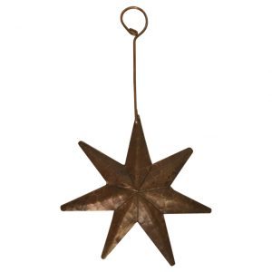 Ccost-pkg3 Hand Hammered Copper Star Christmas Ornament - Case Of 3